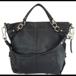 Coach Leather Tote with Chain (Brooke)